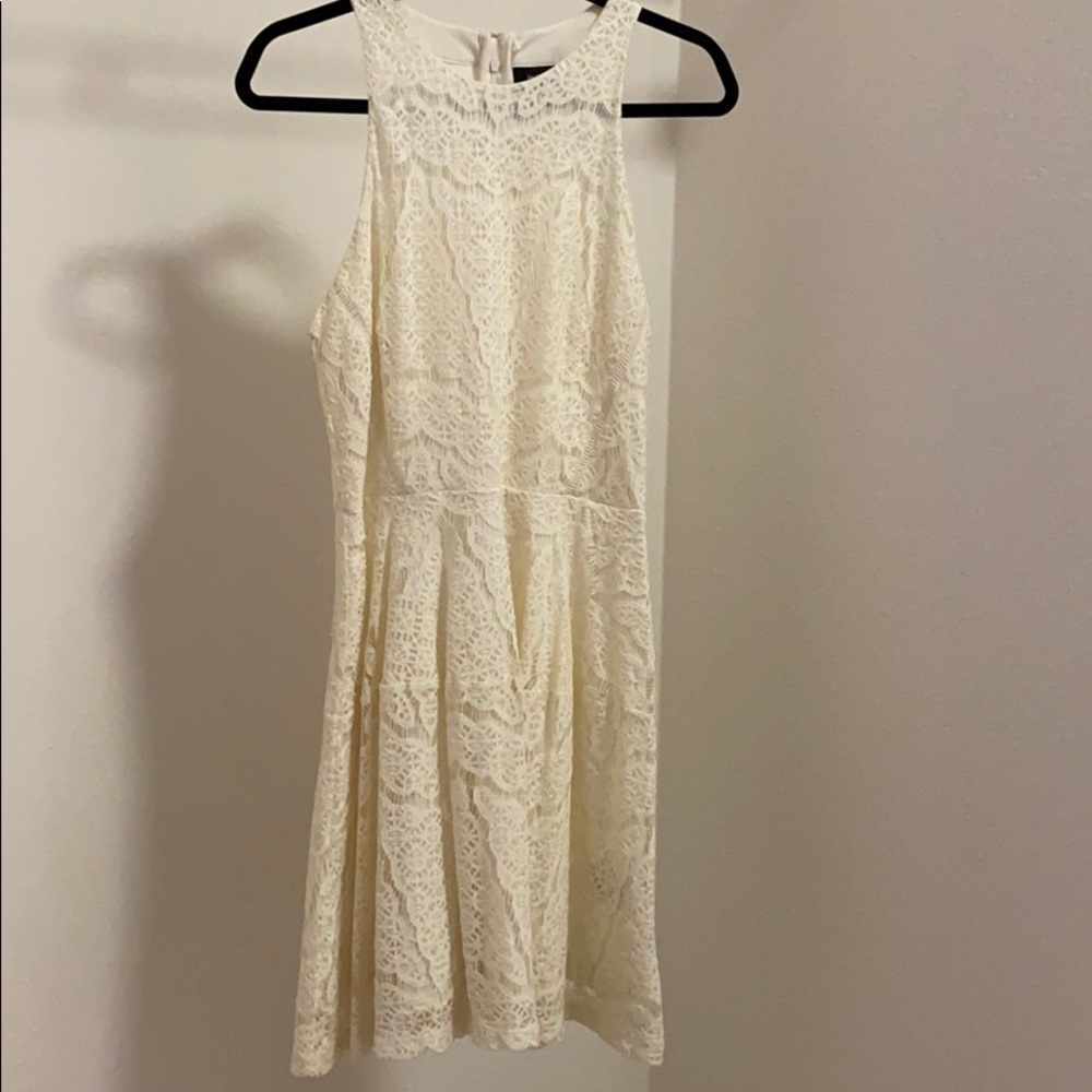 Creme Mossimo Skater Dress